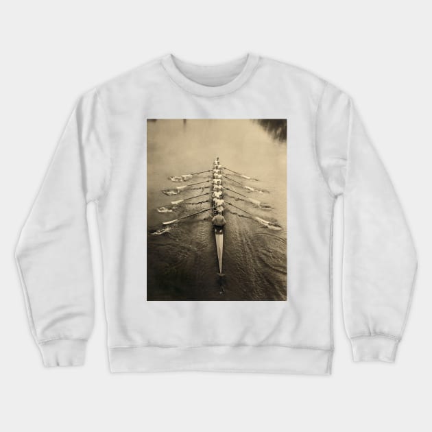 Rowing crew, early 20th century (C014/2048) Crewneck Sweatshirt by SciencePhoto